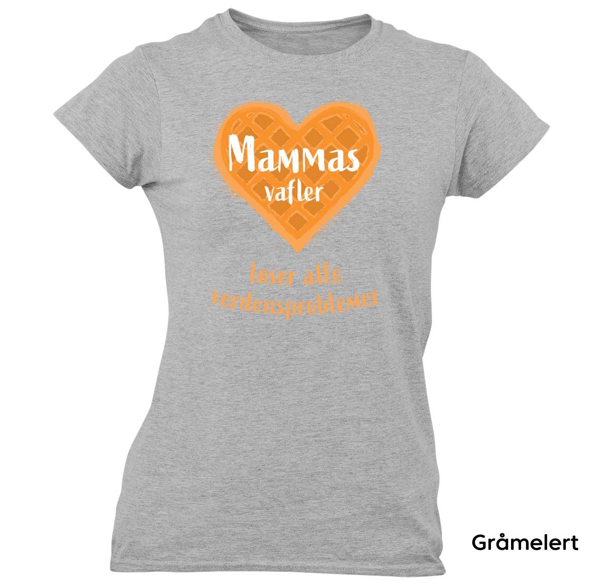Mammas Vafler T-skjorte Dame