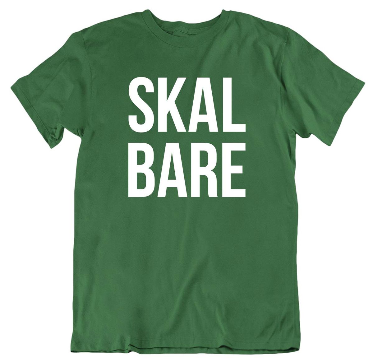 Skal Bare T-skjorte HVIT trykkfarge