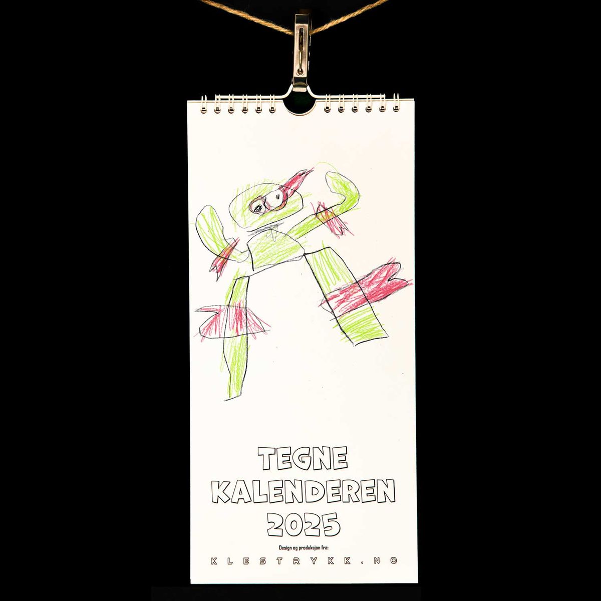 Tegnekalender 2025 140 x 297 mm