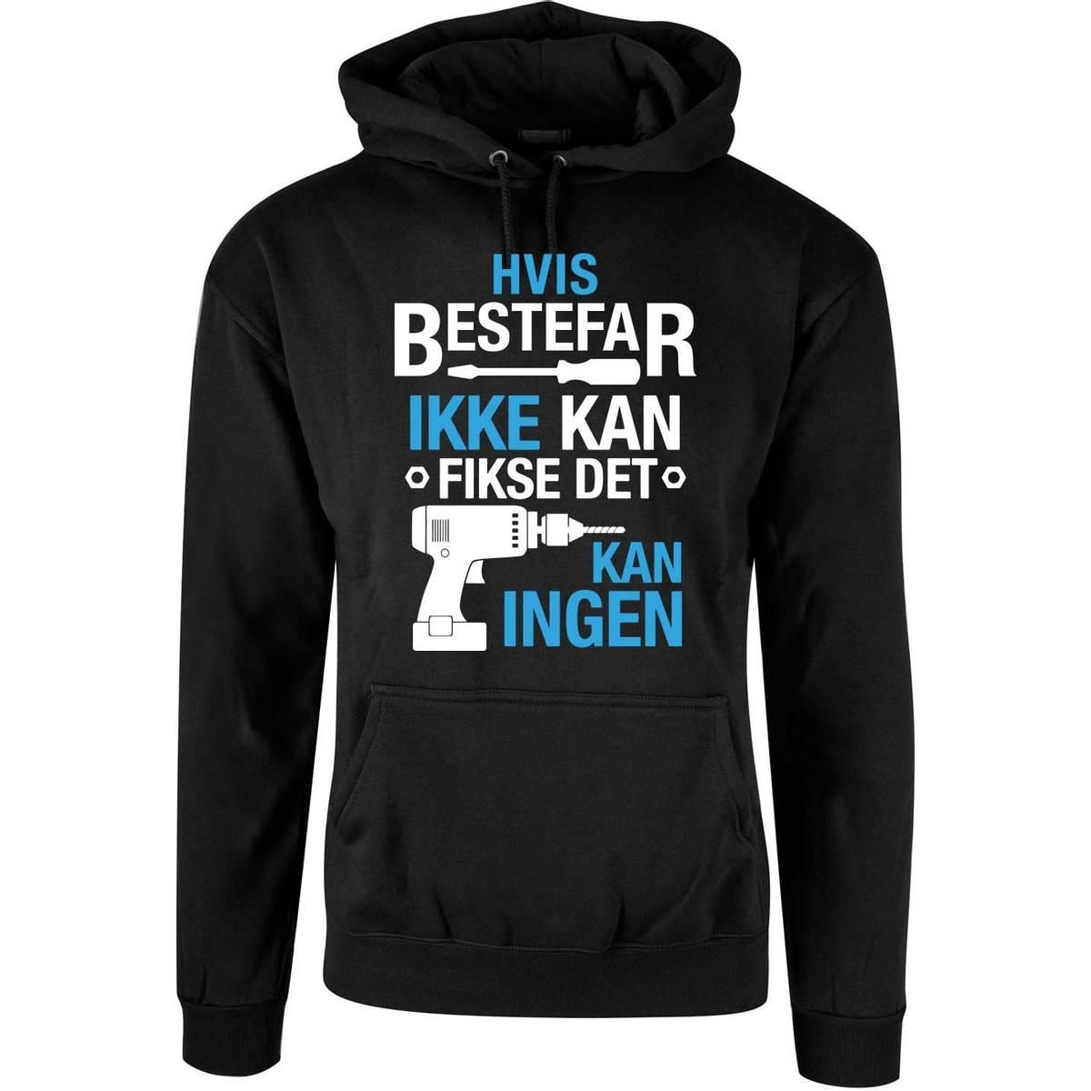 OUTLET - Bestefar Fikse Hettegenser - Sort - XL