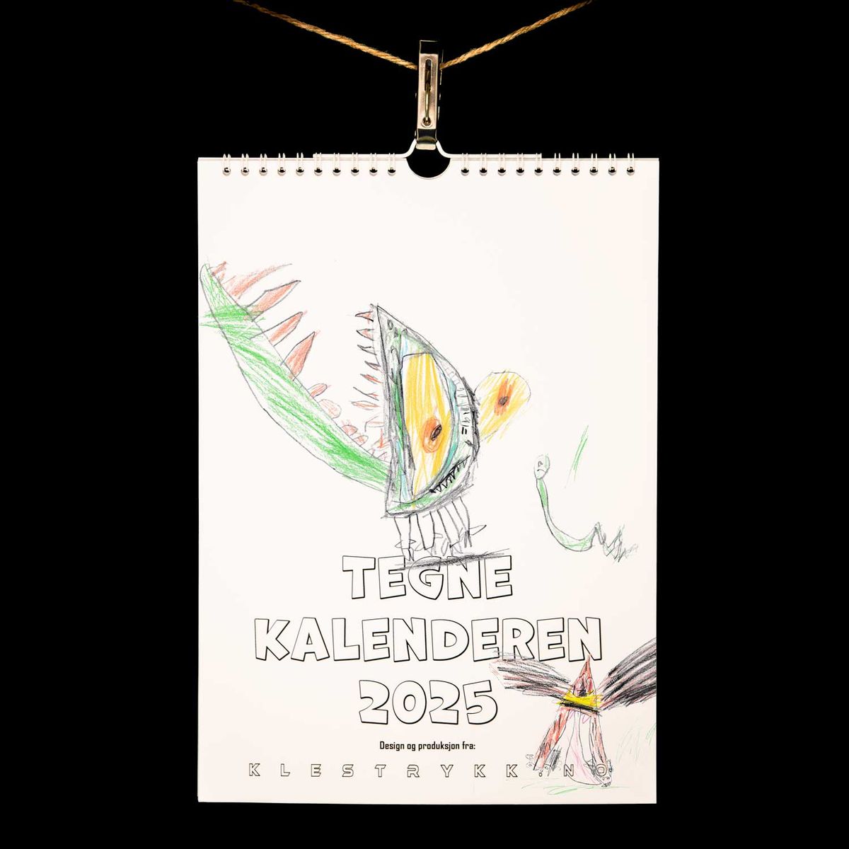 Tegnekalender 2025 A4 (210 x 297 mm)