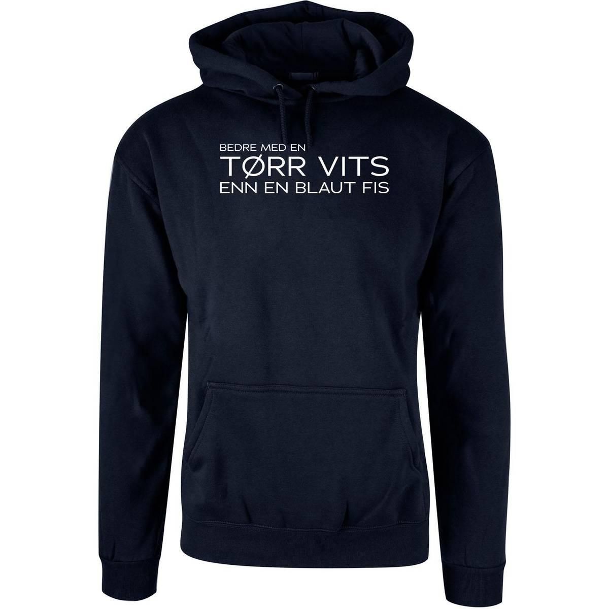 OUTLET - Tørr vits Hettegenser - Marine - M