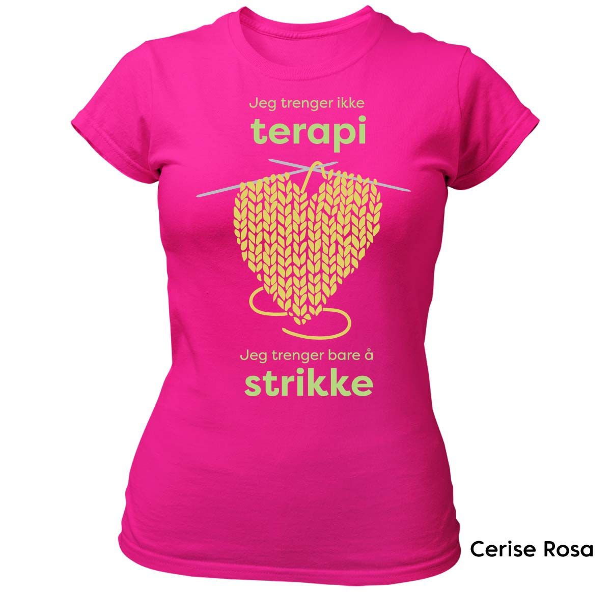 Terapi Strikking - T-skjorte Dame