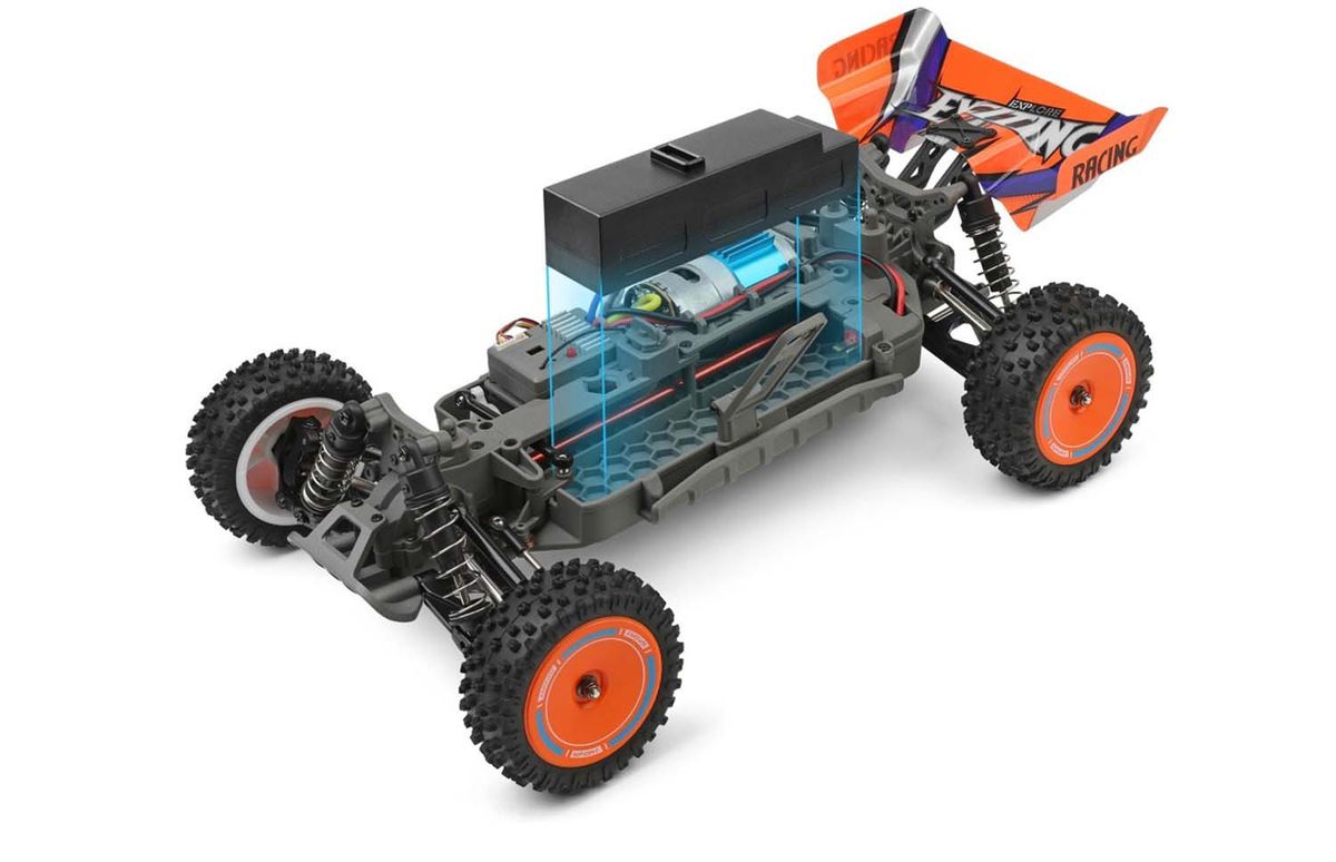 WLToys 124010 Buggy 1/12 4WD Exciting Orange RC bil komplett RTR