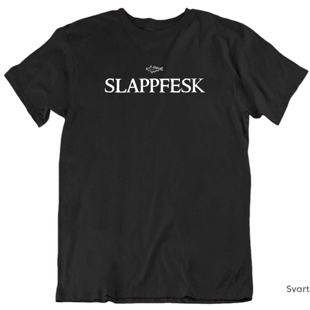 Slappfesk HVIT trykk T-skjorte