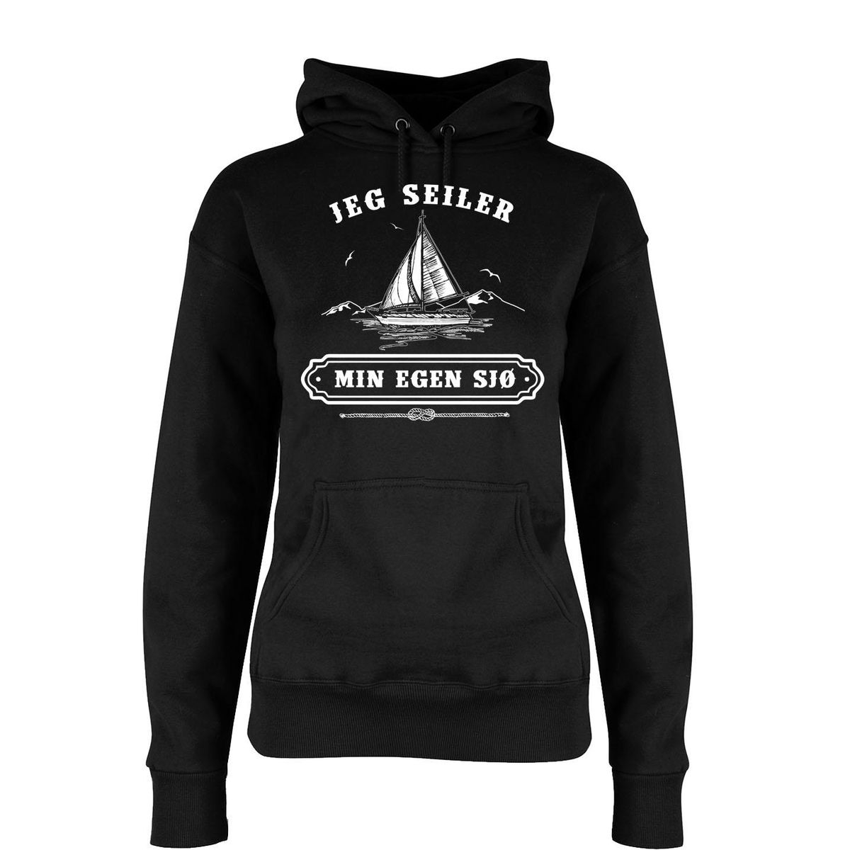 Seiler min egen sjø Hettegenser DAME