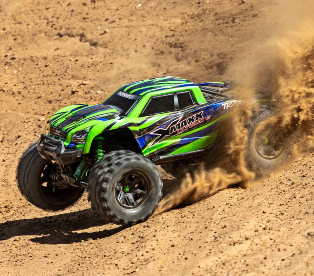 X-Maxx ULTIMATE 4WD Brushless TQi TSM Green-X Limited Edition GRØNN